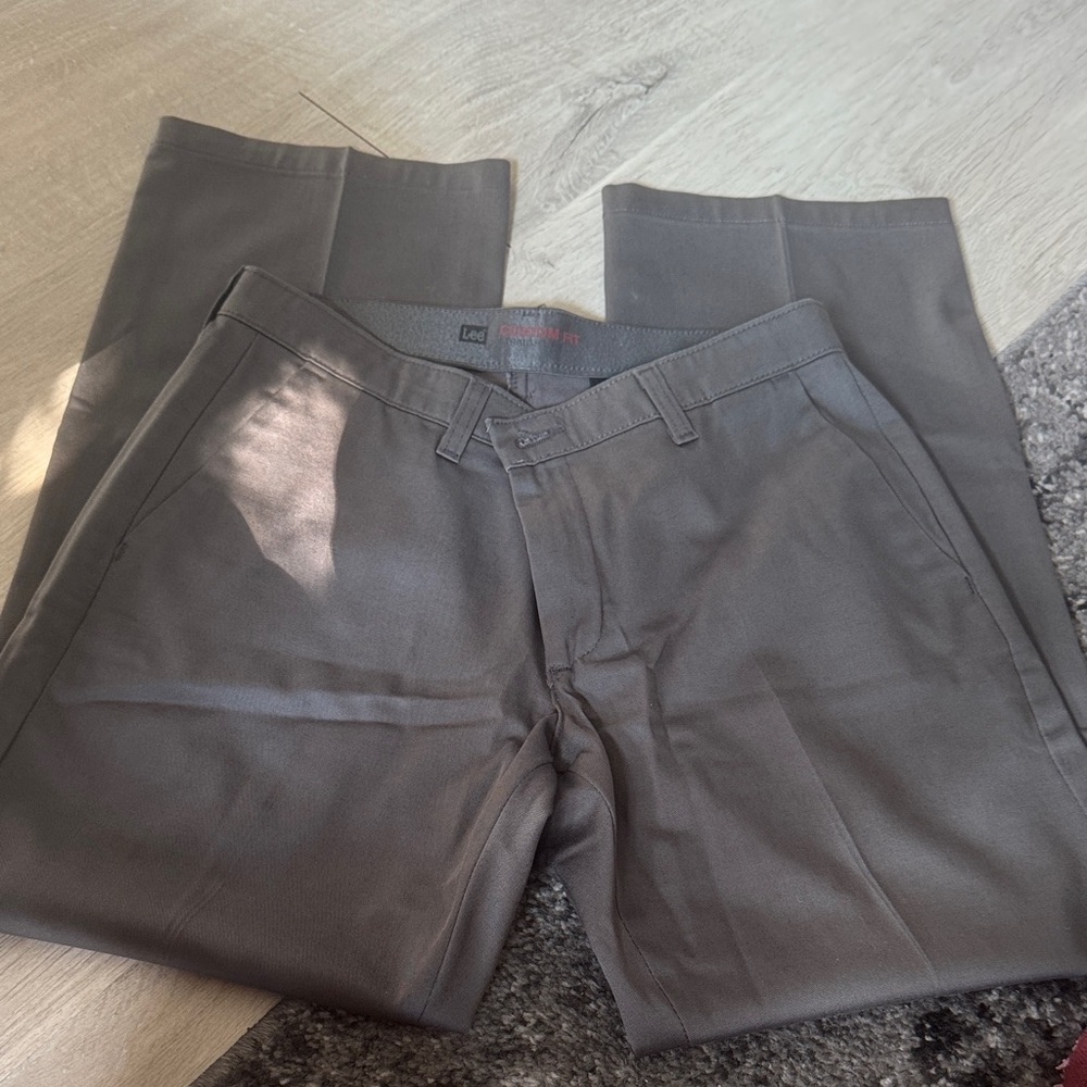 Lee Men's Charcoal Chinos